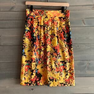 Vibrant Abstract Print Skirt